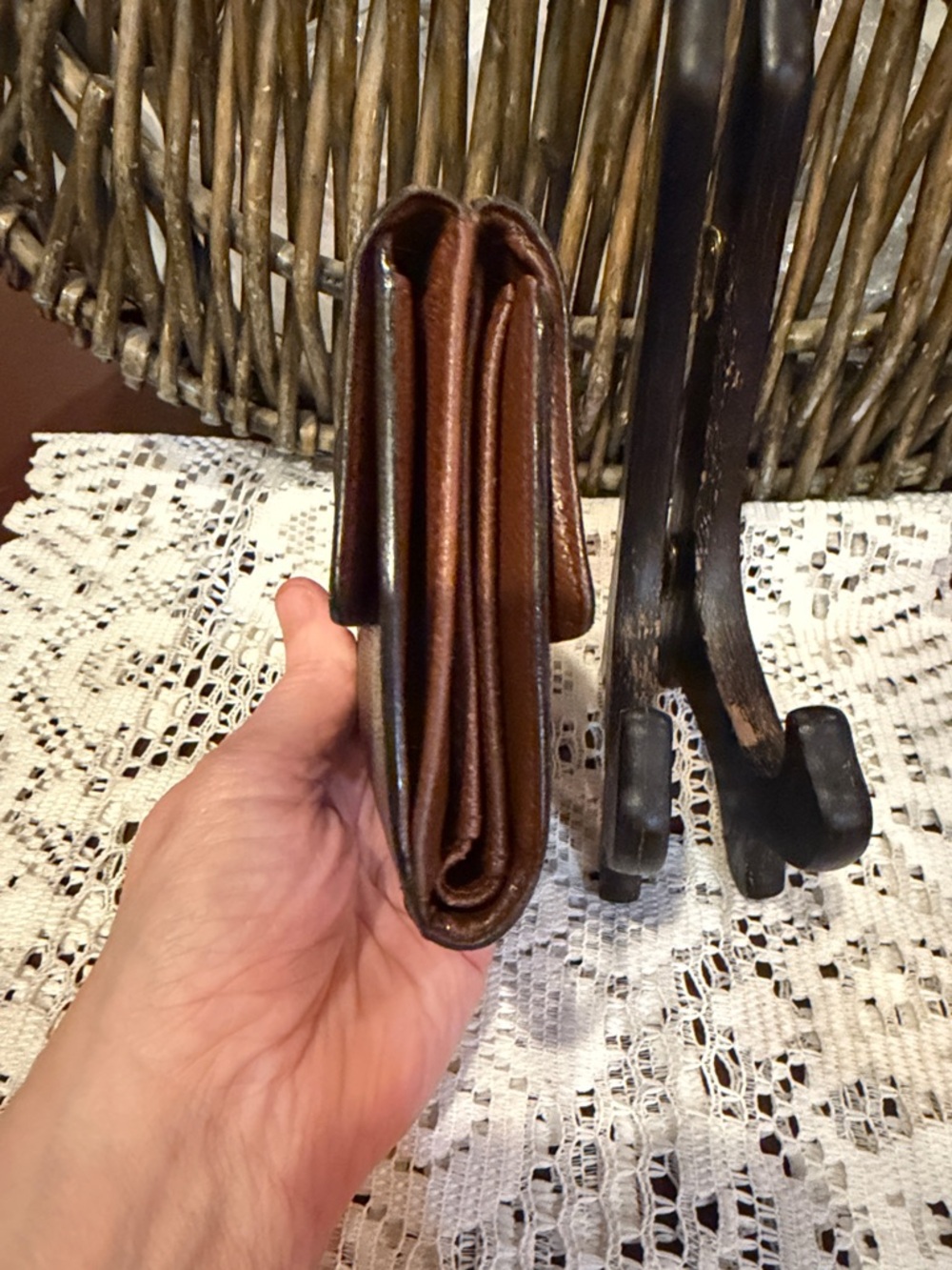 Louis Vuitton Monogram Canvas Wallet in Brown and Gold - Picture 3 of 8
